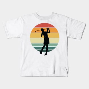 golf vintage classic retro Kids T-Shirt